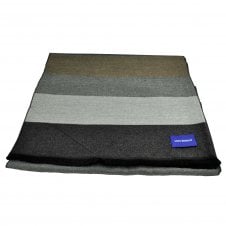 Lupi Romani Shades Of Grey, Blue & Brown Striped Scarf