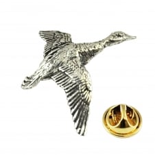Mallard Duck Bird English Pewter Lapel Pin Badge