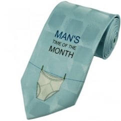 Man's Time Of The Month Novelty Silk Tie