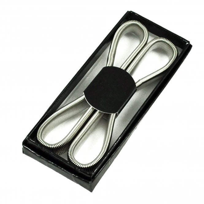 Men's Stretch Elasticated Armbands - Silver Colour