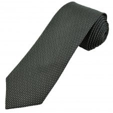 Michaelis Black, Silver & Grey Micro Square Pattern Men's Silk Tie