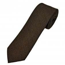 Michaelis Brown Wool Blend Men's Narrow Tie