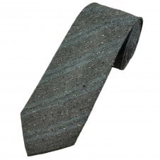 Michaelis Grey, Silver, Blue & Navy Striped Men's Silk Tie