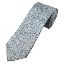 Michaelis Navy, Blue & Silver Patterned Men's Silk Tie
