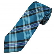 Michaelis Peacock, Royal Blue, Navy & White Checked Men's Silk Tie