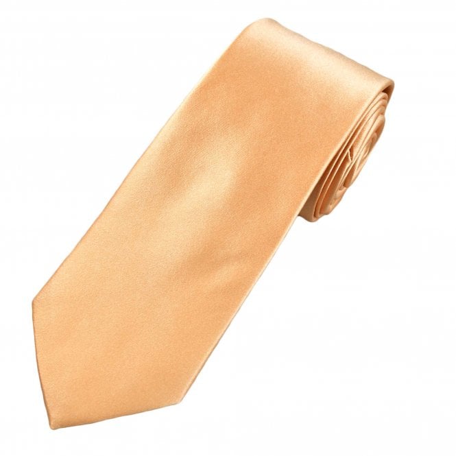 Michaelis Plain Peach Men's Silk Tie