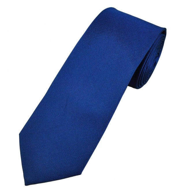 Michaelis Royal Blue Micro Checked Patterned Men's Silk Tie