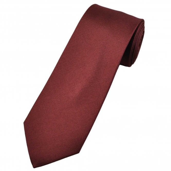 Michaelis Wine Red Self Patterned Men's Silk Tie