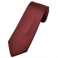 Michaelis Wine Red Self Patterned Men's Silk Tie