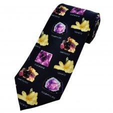 Minerals & Semi Precious Stones Men's Novelty Tie