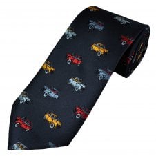 Mini Cars Navy Blue Men's Novelty Tie