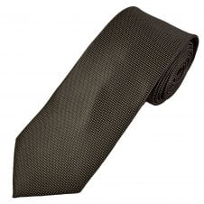 Mocha Brown & Beige Micro Pattern Men's Tie