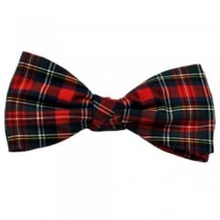 Modern Stewart Tartan Patterned Bow Tie by Van Buck