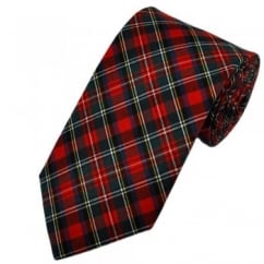 Modern Stewart Tartan Patterned Tie by Van Buck