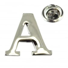 Monogram Alphabet Letter A Lapel Pin Badge