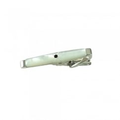 Mother of Pearl Skinny Tie Bar - 40mm