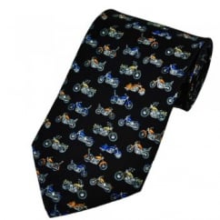Motorbikes Silk Novelty Tie