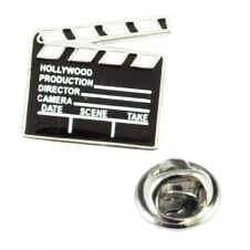 Movie Clapperboard Lapel Pin Badge