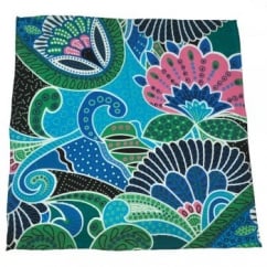 Multi Coloured Floral Patterned Pocket Square Handkerchief