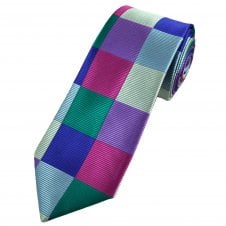 Multi Coloured Rectangle Pattern Men's Tie