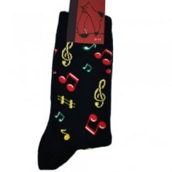 Music Notes Novelty Socks