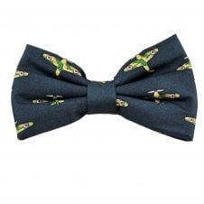 Navy Blue Army Planes Men's Bow Tie