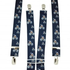 Navy Blue Cyclist Men's Trouser Braces