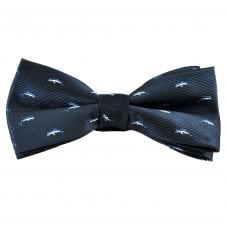 Navy Blue Dolphin Novelty Bow Tie