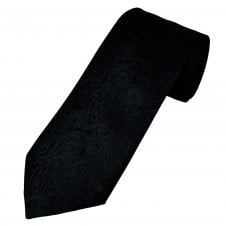 Navy Blue Paisley Pattern Men's Tie