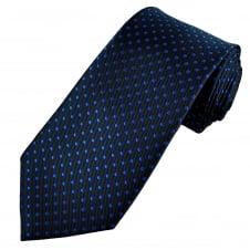 Navy Blue & Royal Blue Polka Dot Men's Tie