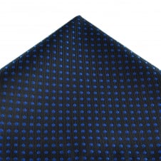 Navy Blue & Royal Blue Polka Dot Pocket Square Handkerchief