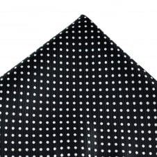 Navy Blue & White Polka Dot Pocket Square Handkerchief