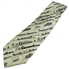 Newspaper Titles Men's Novelty Tie