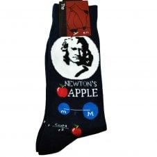 Newton's Apple Theory of Gravitation Law Men's Novelty Socks
