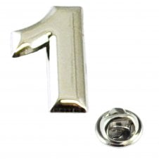 Number 1 Lapel Pin Badge