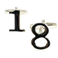 Number 18, 18th Birthday Gift Cufflinks