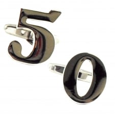 Number 50, 50th Birthday Gift Cufflinks