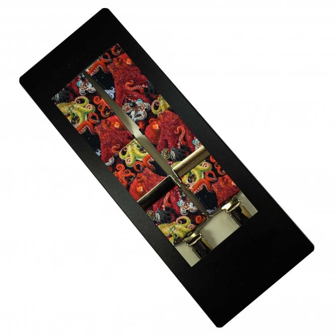 Octopus Themed Luxury Men's Trouser Braces