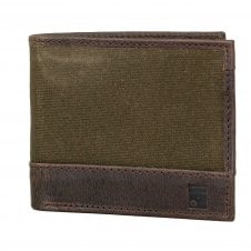 Olive Waxed Canvas Wallet