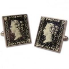 One Penny Postage Stamp Cufflinks