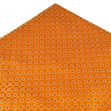 Orange, Yellow, White & Blue Patterned Pocket Square Handkerchief