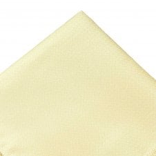 Pale Lemon Yellow Pocket Square Handkerchief