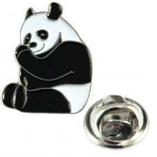 Panda Black & White Lapel Pin Badge