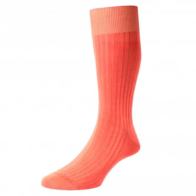 Pantherella Danvers Coral Luxury Mercerised Egyptian Cotton Men's Socks