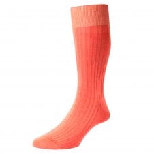 Pantherella Danvers Coral Luxury Mercerised Egyptian Cotton Men's Socks