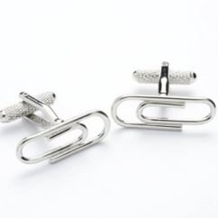 Paperclip Novelty Cufflinks