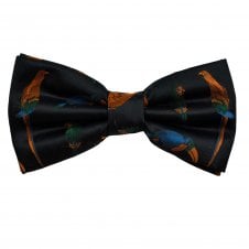 Parrots & Toucans Navy Blue Novelty Bow Tie