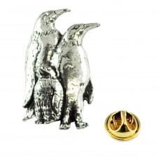 Penguins English Pewter Lapel Pin Badge