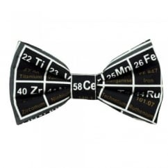 Periodic Table Grey Novelty Bow Tie