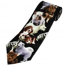 Pet Dog Breeds Men's Novelty Tie